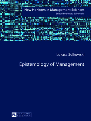 cover image of Epistemology of Management